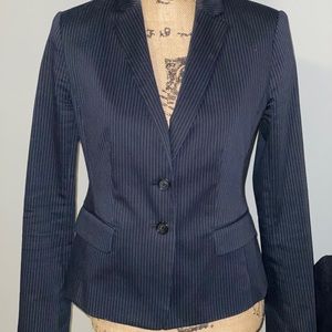 Ann Taylor Women’s Navy Pinstripe Blazer
